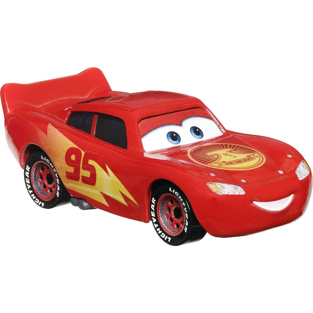 Disney Pixar Cars Character Road Trip Lightning McQueen Die-Cast Vehicle Car, Scale 1:55
