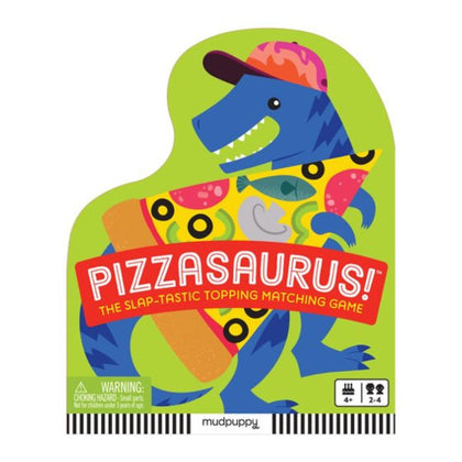 Mudpuppy Pizzasaurus! Shaped Box Game