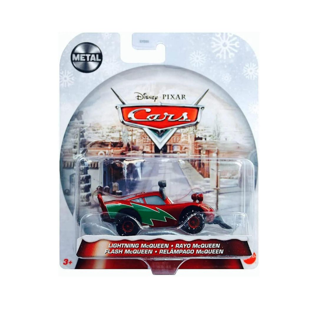 Disney Pixar Cars Wintertime Cruisers Scale 1:55 Die-Cast Car Vehicle, Lightning McQueen