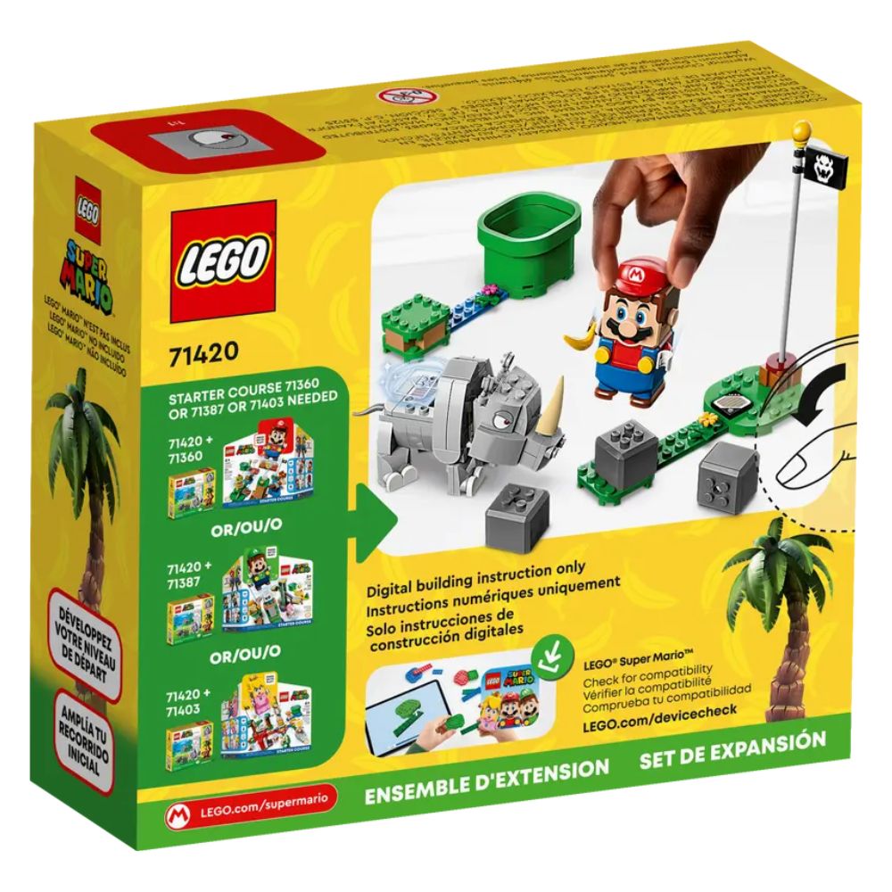 LEGO® Super Mario™ Rambi the Rhino Expansion Set 71420, 106 Pieces