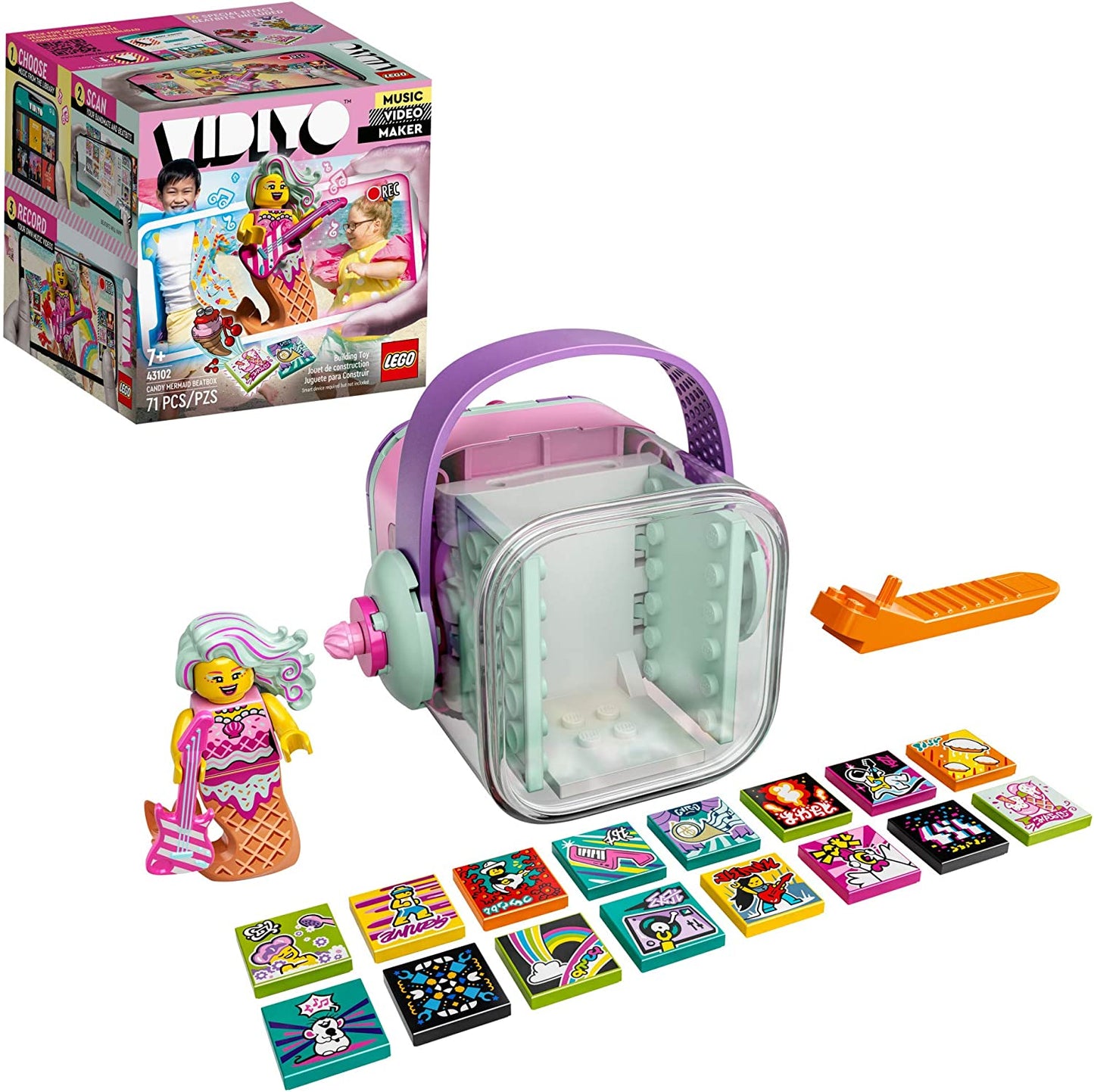 LEGO® VIDIYO Candy Mermaid Beatbox Building Kit with Exclusive Minifigure 43102, 71 Pieces
