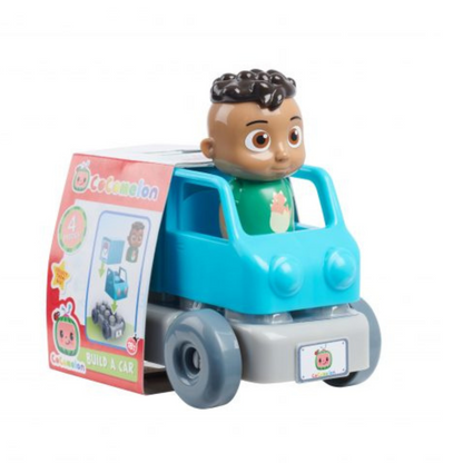 Cocomelon Build-A-Vehicle, Cody in Mail Truck 4 Piece Building Set
