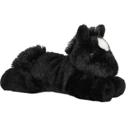 Aurora® Mini Flopsie™ Beau™ the Black Stallion Horse 8 Inch Stuffed Animal Plush