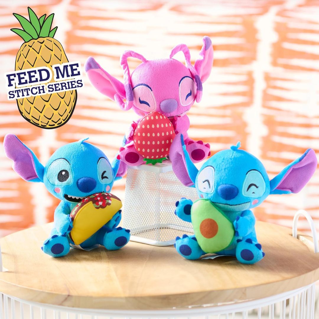 Disney Stitch Feed Me Series Capsule Collectible Mini Figures, Kids Toys  for Ages 3 up 