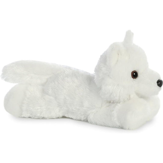 Aurora® Mini Flopsie™ White Wolf 8 Inch Stuffed Animal Plush
