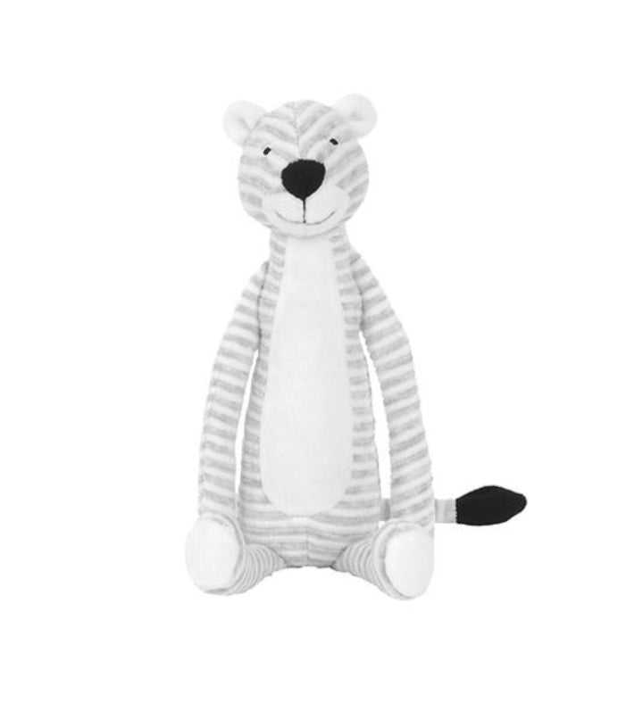 Panther Polo Grey Striped Plush by Happy Horse 11 Inch Stuffed Animal Toy