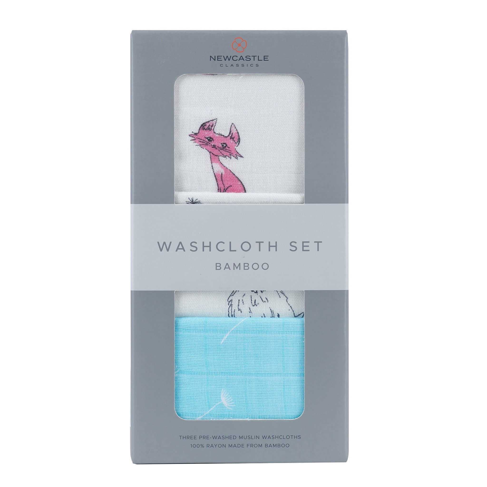 Newcastle Classics Dandelions 100% Soft Cotton Muslin Washcloth 3 Pack
