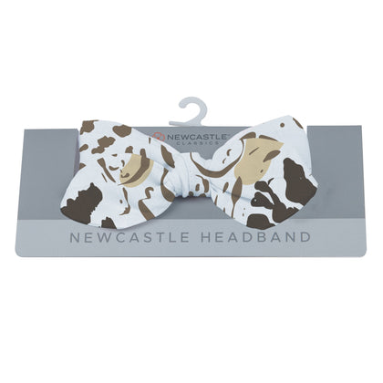 Newcastle Classics Animal Print 100% Bamboo Cotton Baby Headband