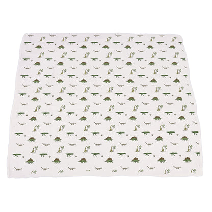 Newcastle Classics Dino Days and Tropical Forest 100% Soft Cotton Blanket 47" X 47"
