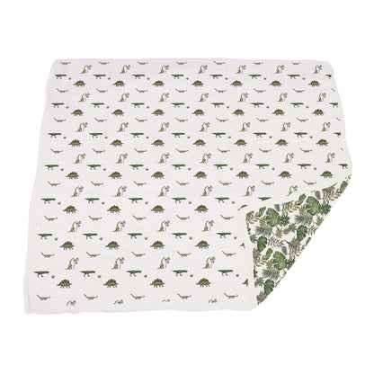 Newcastle Classics Dino Days and Tropical Forest 100% Soft Cotton Blanket 47" X 47"