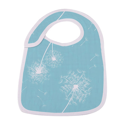 Dandelions 100% Natural Bamboo Muslin Cotton Snap Bibs, 3 Pack
